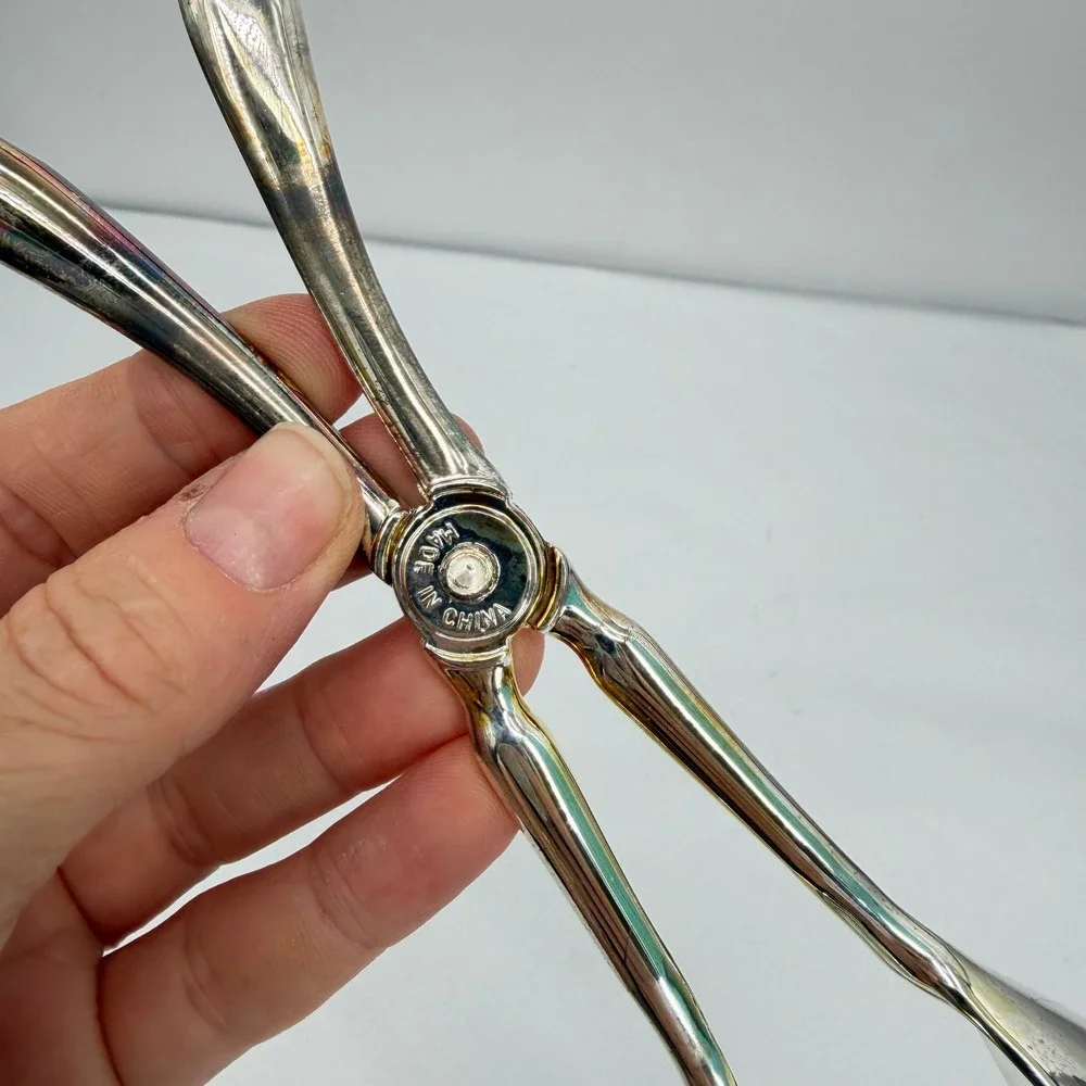 International Silver Company Scissor Salad Tongs Silverplate Serving Utensil
